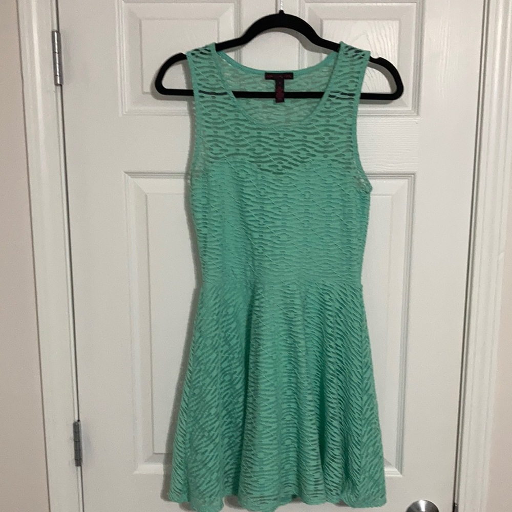 Teal material girl dress